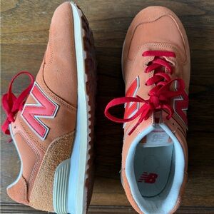 New Balance Orange Red Copper Sneakers
